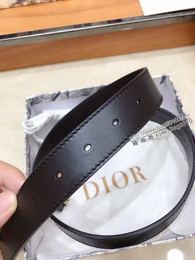 Dior女士腰帶 迪奧經典復古小字母牛皮腰帶  jjp1212